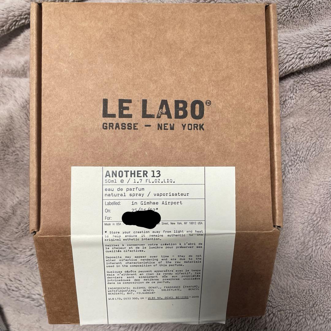 Le Labo another 13 50ml 香水　箱付き