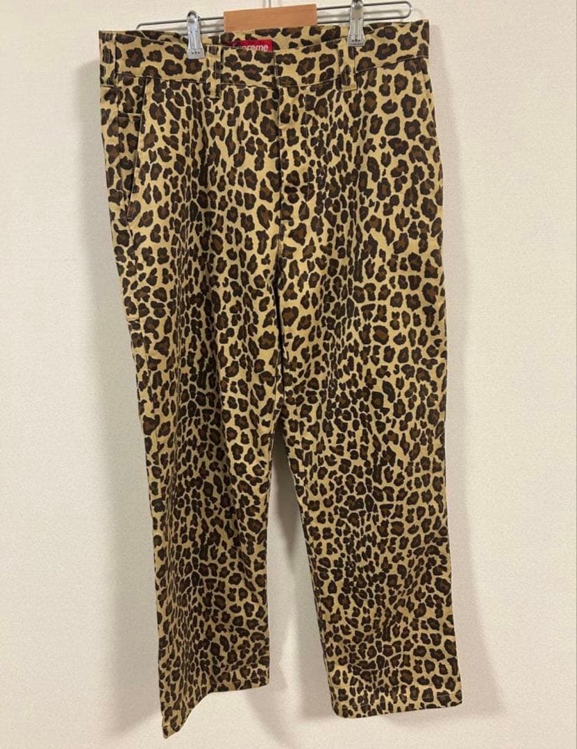 21時削除！！Supreme ヒョウ柄パンツ サイズ32