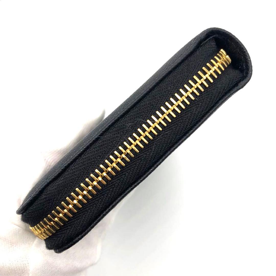 未使用✨プラダ ラウンドファスナー レザー　長財布 トライアングルロゴ ブラック