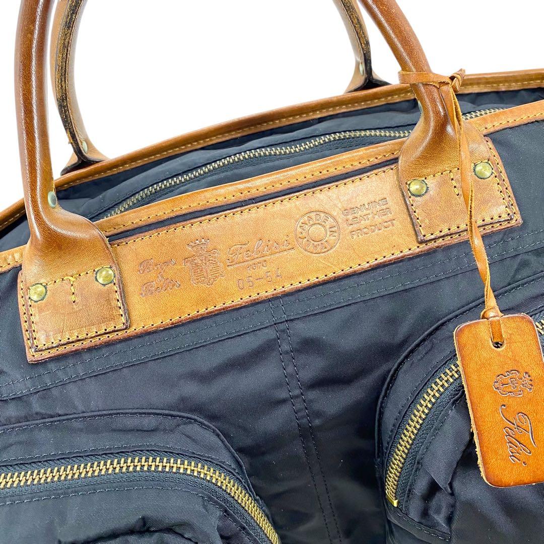 【美品】フェリージ ビジネズバッグ 2way ヘルメットバッグ A4収納