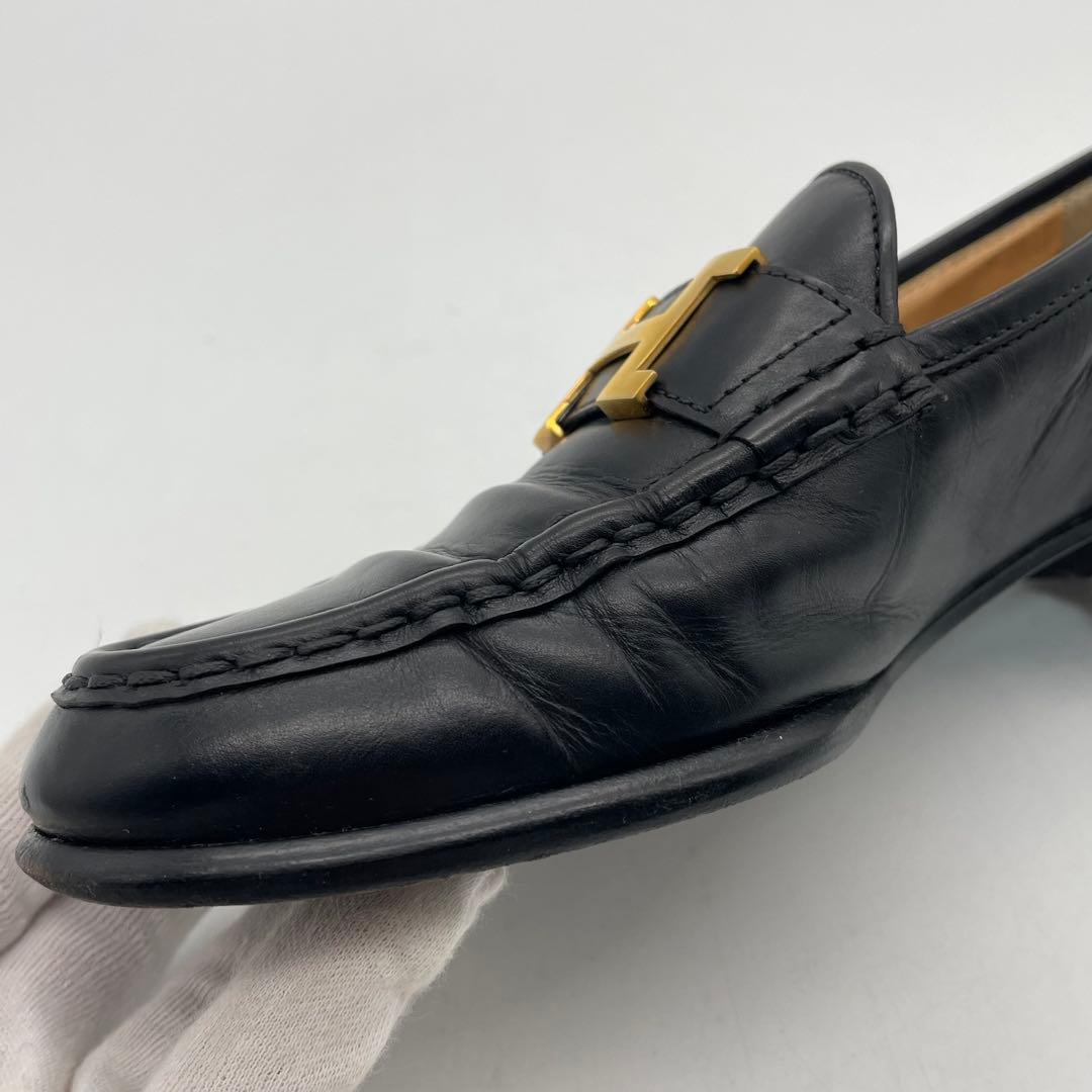 エルメス　HERMES ローファー　コンスタンスローファー　レザー　Hロゴ
