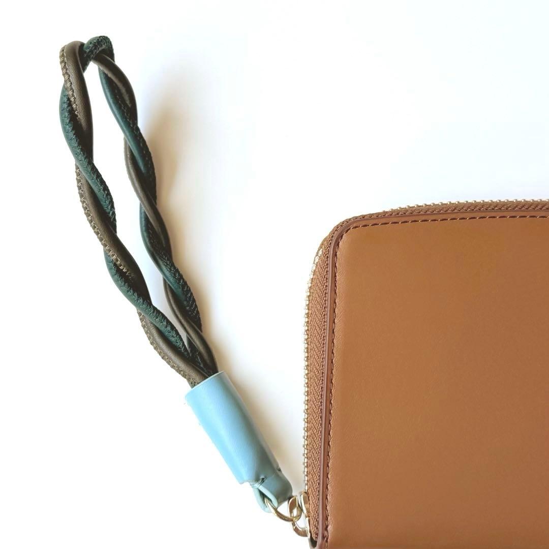 Paul Smith ポールスミス ラウンド ファスナー 長財布 キャメル