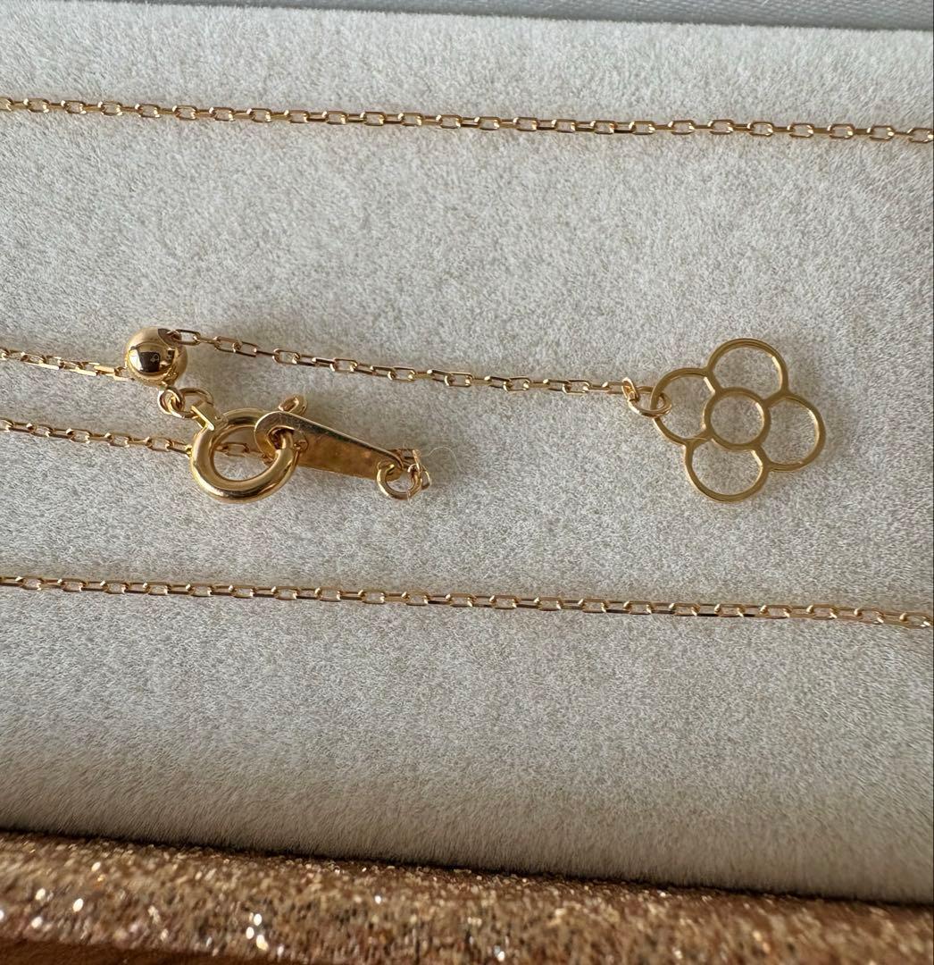 K18 ネックレスチェーン 60cm スライドアジャスター付き 約1.37g