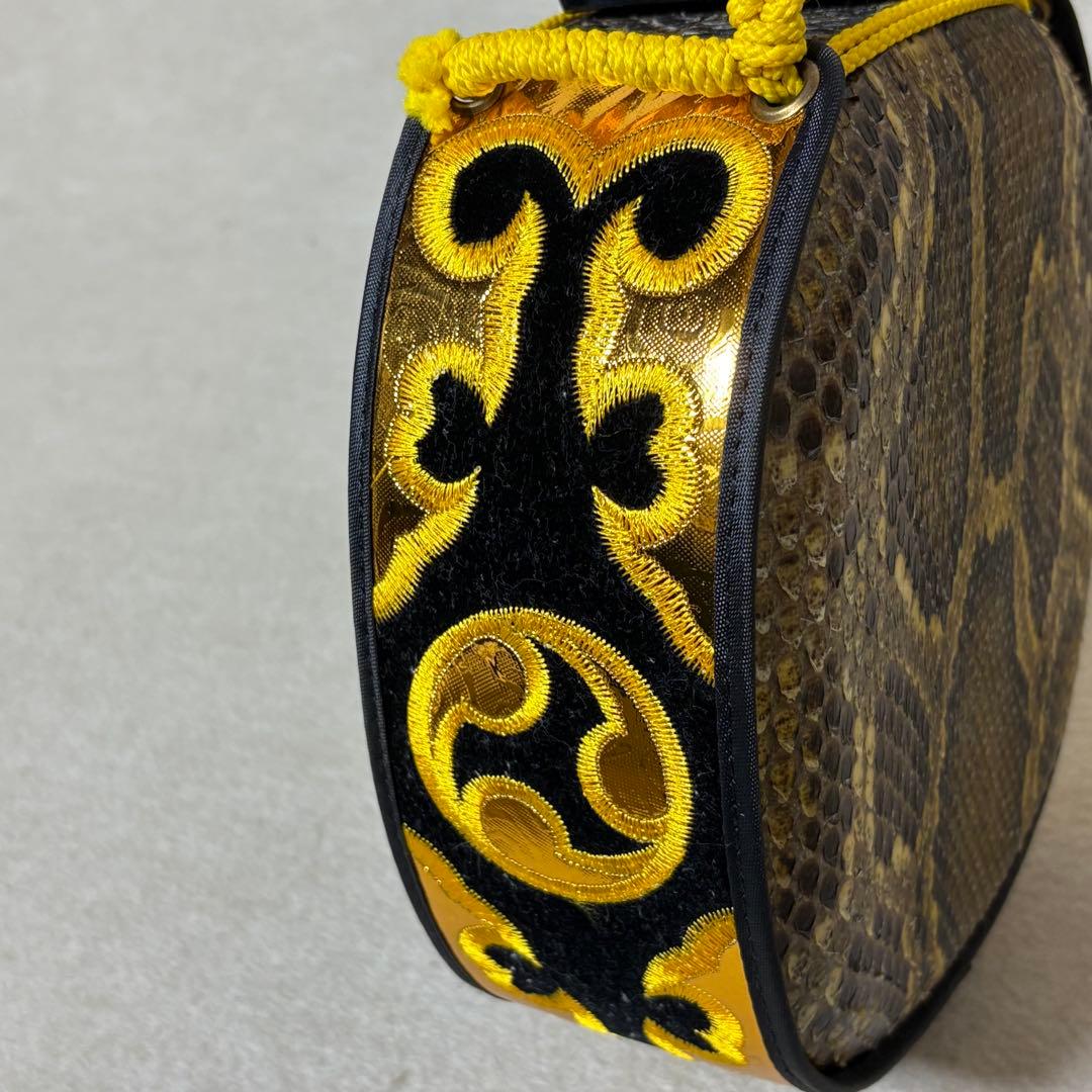 三線 本皮 強化張り 本革 蛇皮 蛇革 三味線 琉球 沖縄