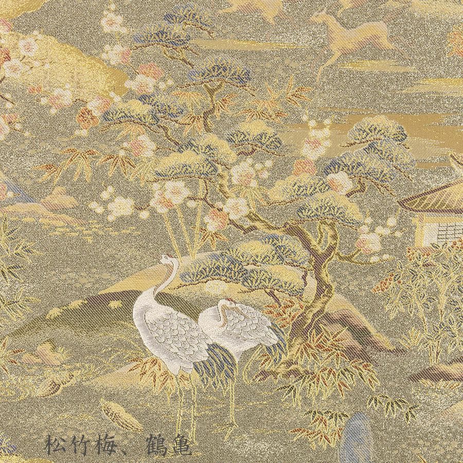 掛軸 高級西陣織 十寿円満図 購入金額100万超 縁起物