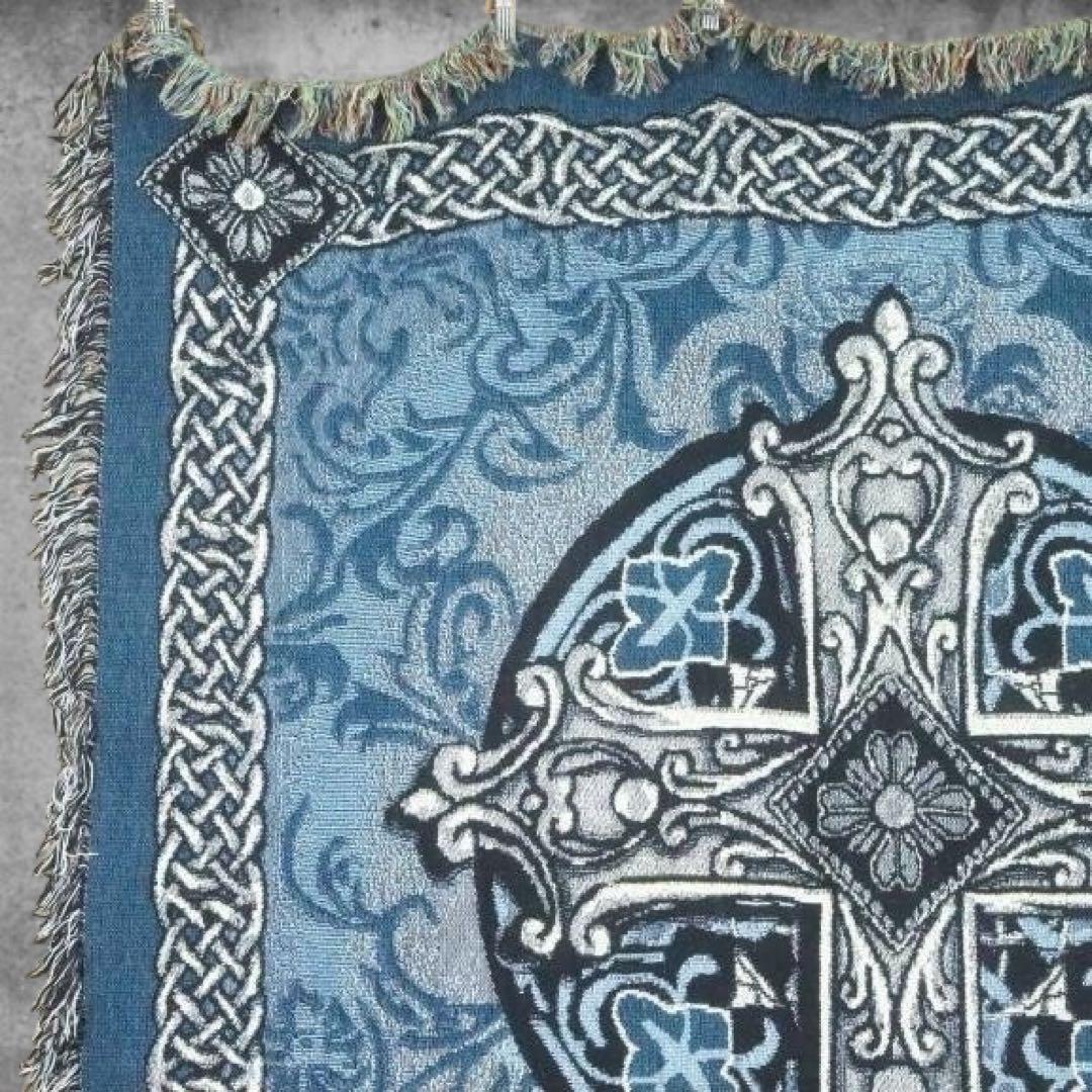 BNLV ラグ ブランケット ビンテージ 十字架 クロス ブランケット マット