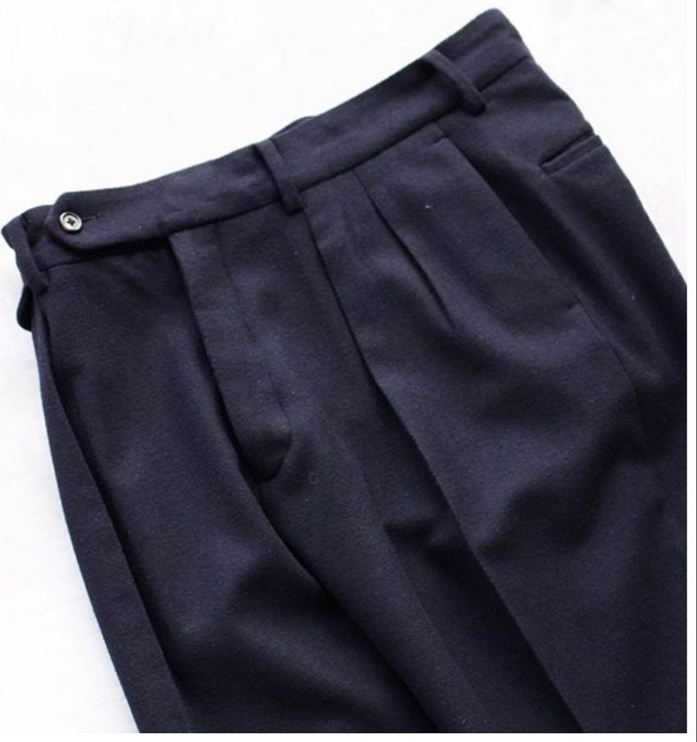 キャプテンサンシャイン　ウールカシミアスラックスパンツ