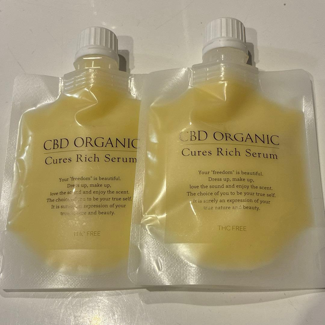 CBD ORGANIC キュアスリッチセラム美容液80g詰め替え用2つ