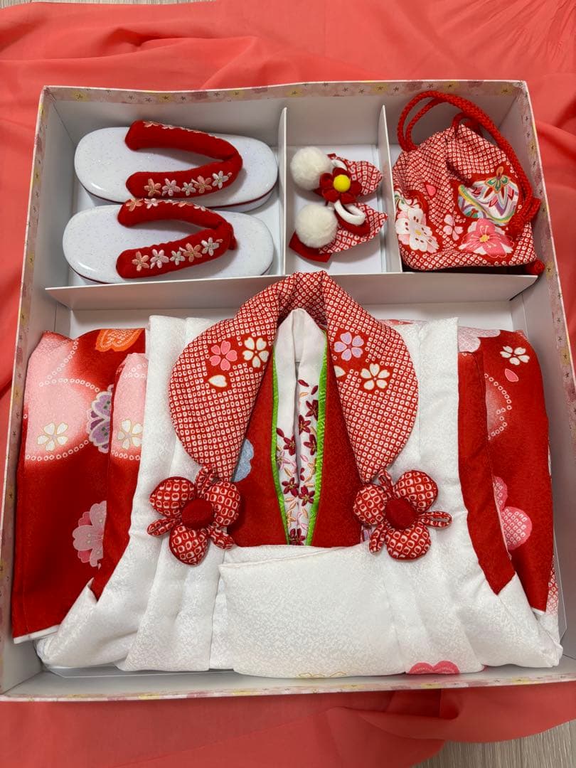 七五三　お着物セット　女の子　３歳