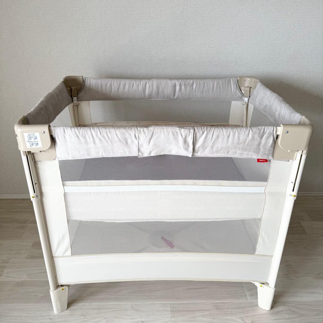 Aprica ベビーベッド ココネルエアープラス ホワイトベージュ