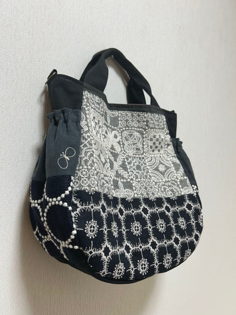 ミナペルホネン＊ギャザポケバッグ✂️ハンドメイド