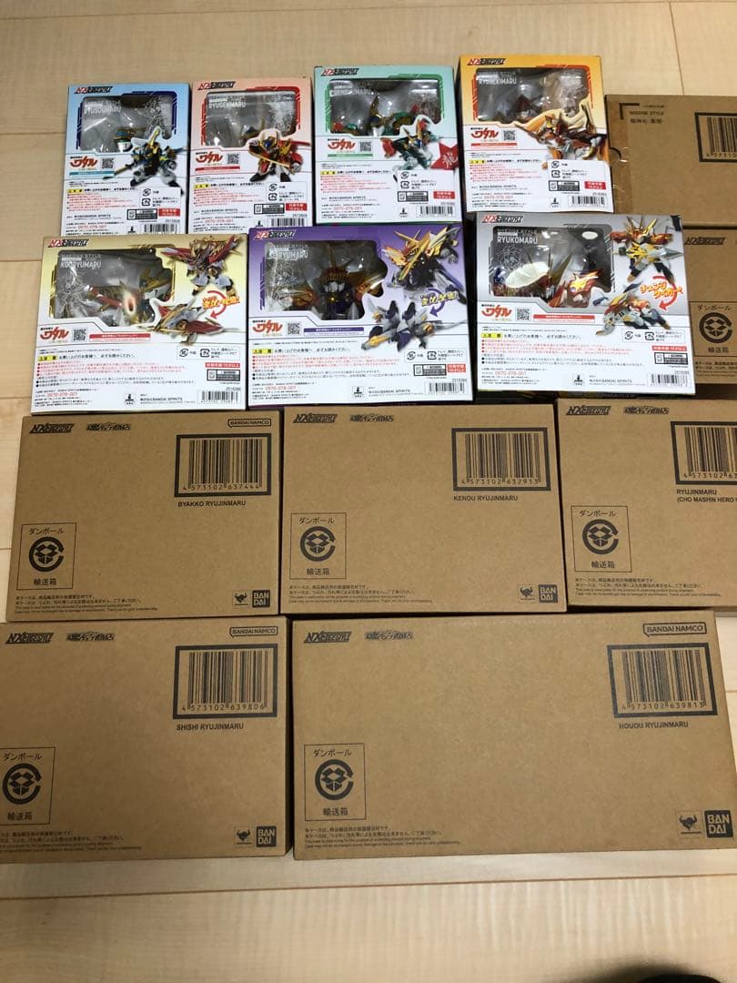 魔神英雄伝ワタル　ネクスエッジスタイル　ロボット魂　計15体セット　開封済