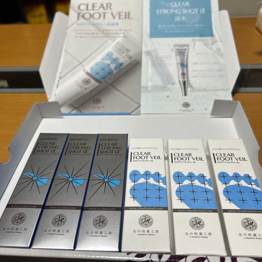 CLEAR STRONG SHOT α & CLEAR FOOT VEIL