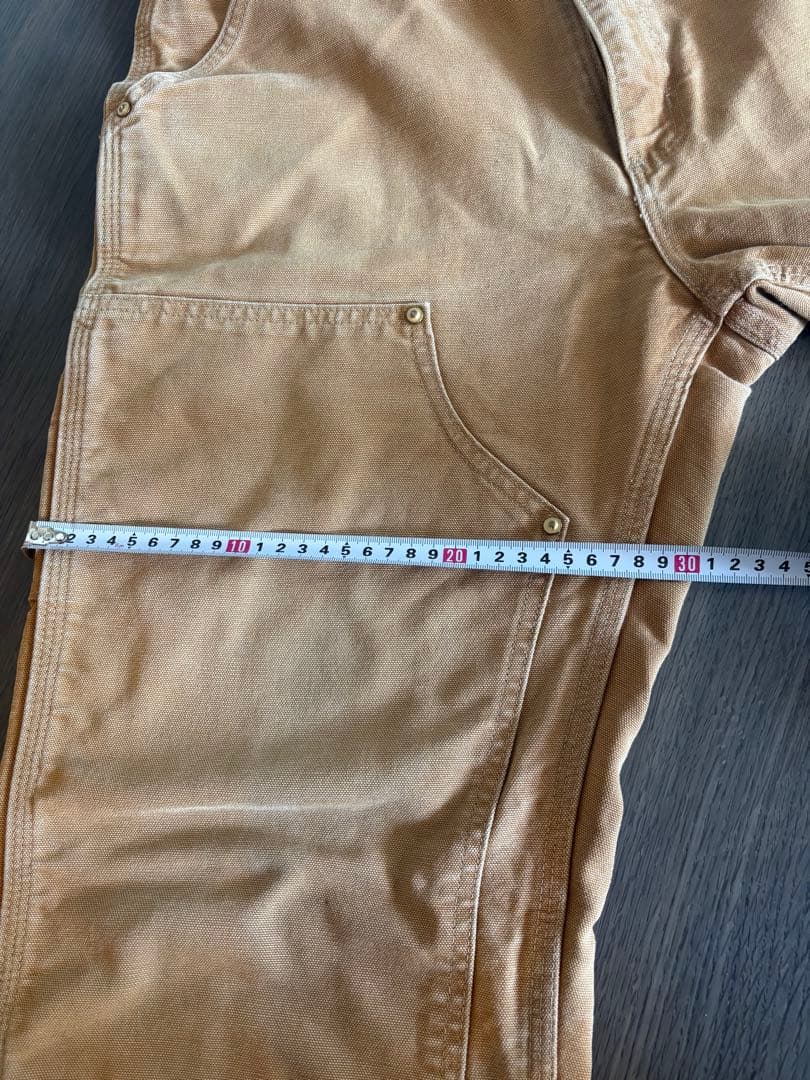 希少サイズ33 USA製 ビンテージ カーハート ダブルニー ペインターパンツ