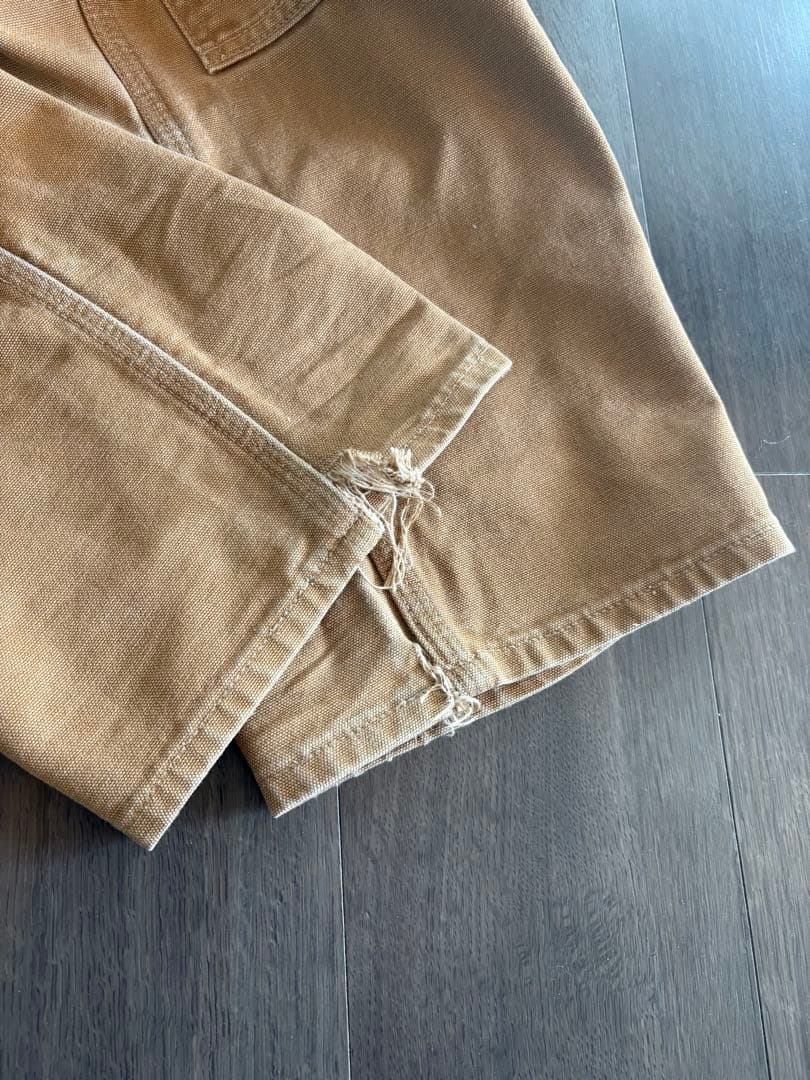 希少サイズ33 USA製 ビンテージ カーハート ダブルニー ペインターパンツ