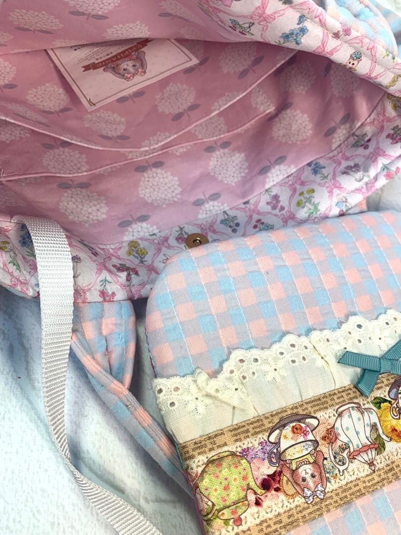 フリルバッグ ポーチ 2点セット エピファニー ジョリーフルール うさぎ