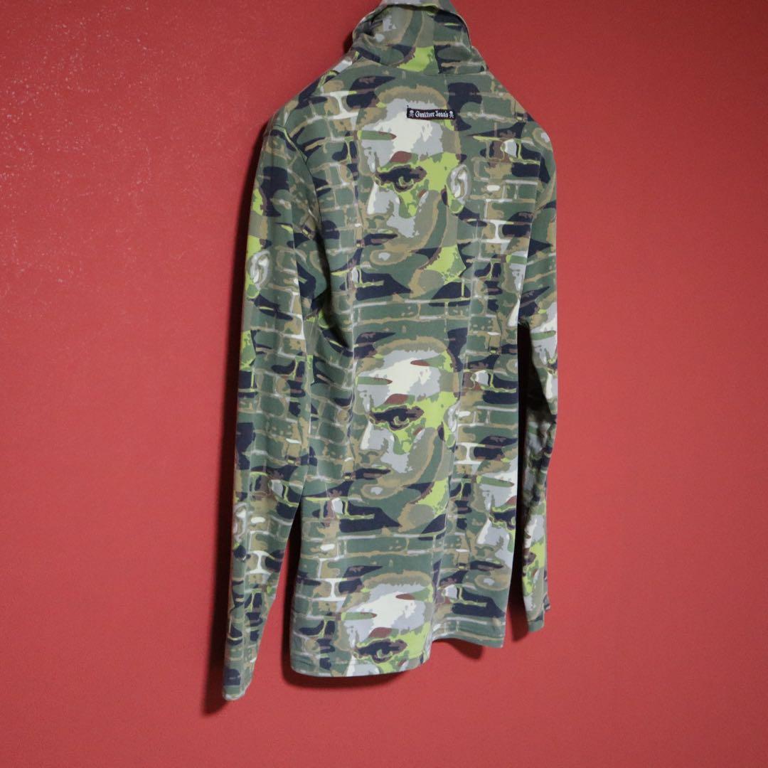 【極希少】Gaultier Jeans 迷彩 ヒト柄 タートルネック ロンT