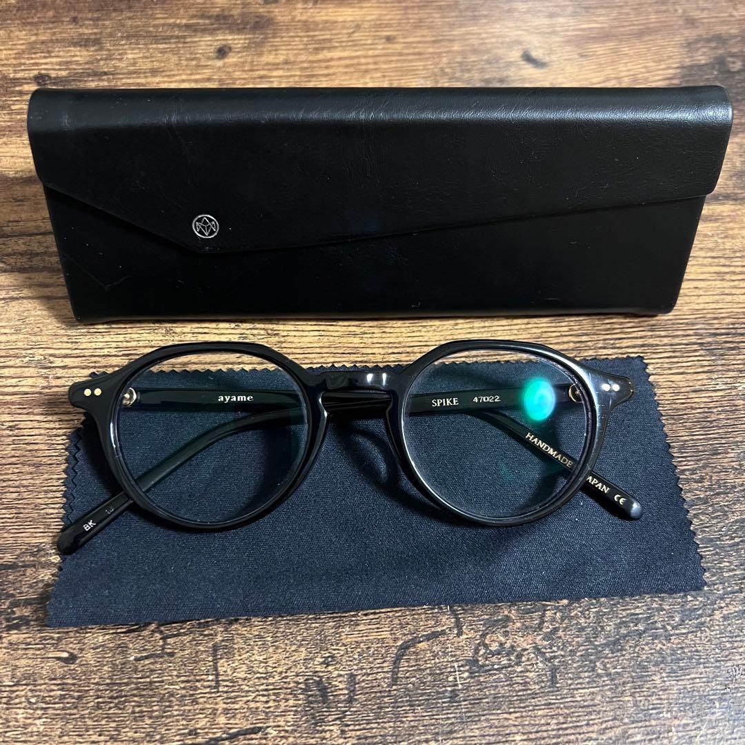 ayame SPIKE 4T022 黒 メガネ ケース付き