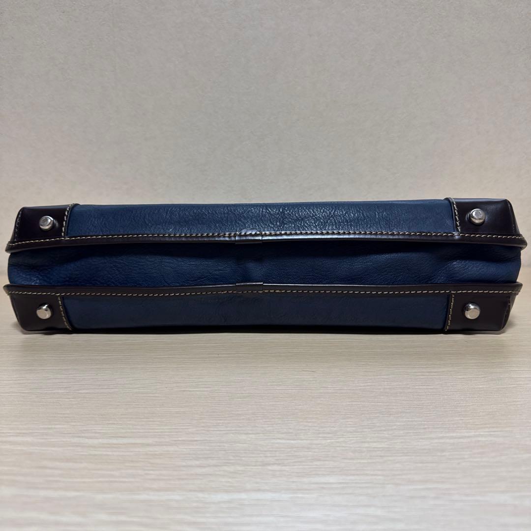 STEFANOMANO ビジネスバック ネイビー