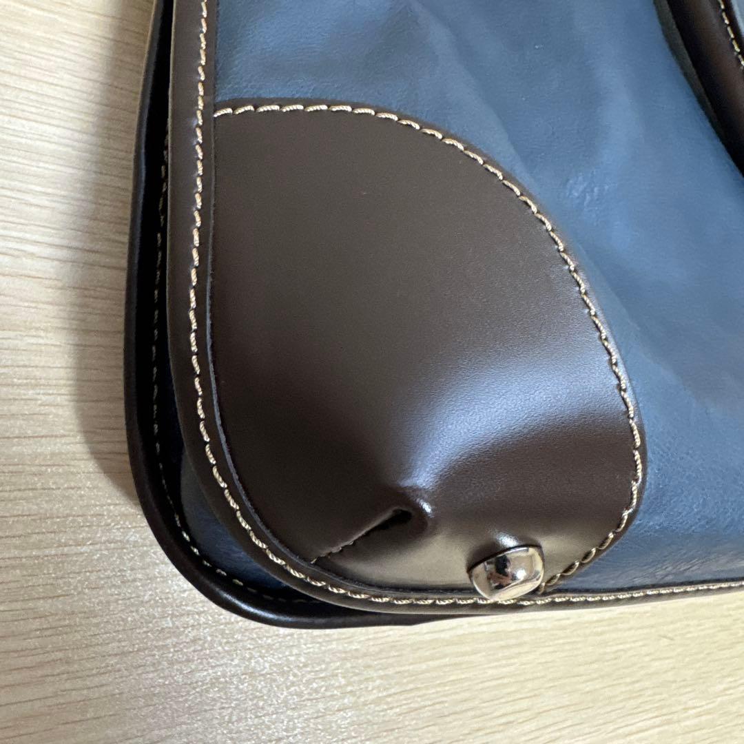 STEFANOMANO ビジネスバック ネイビー