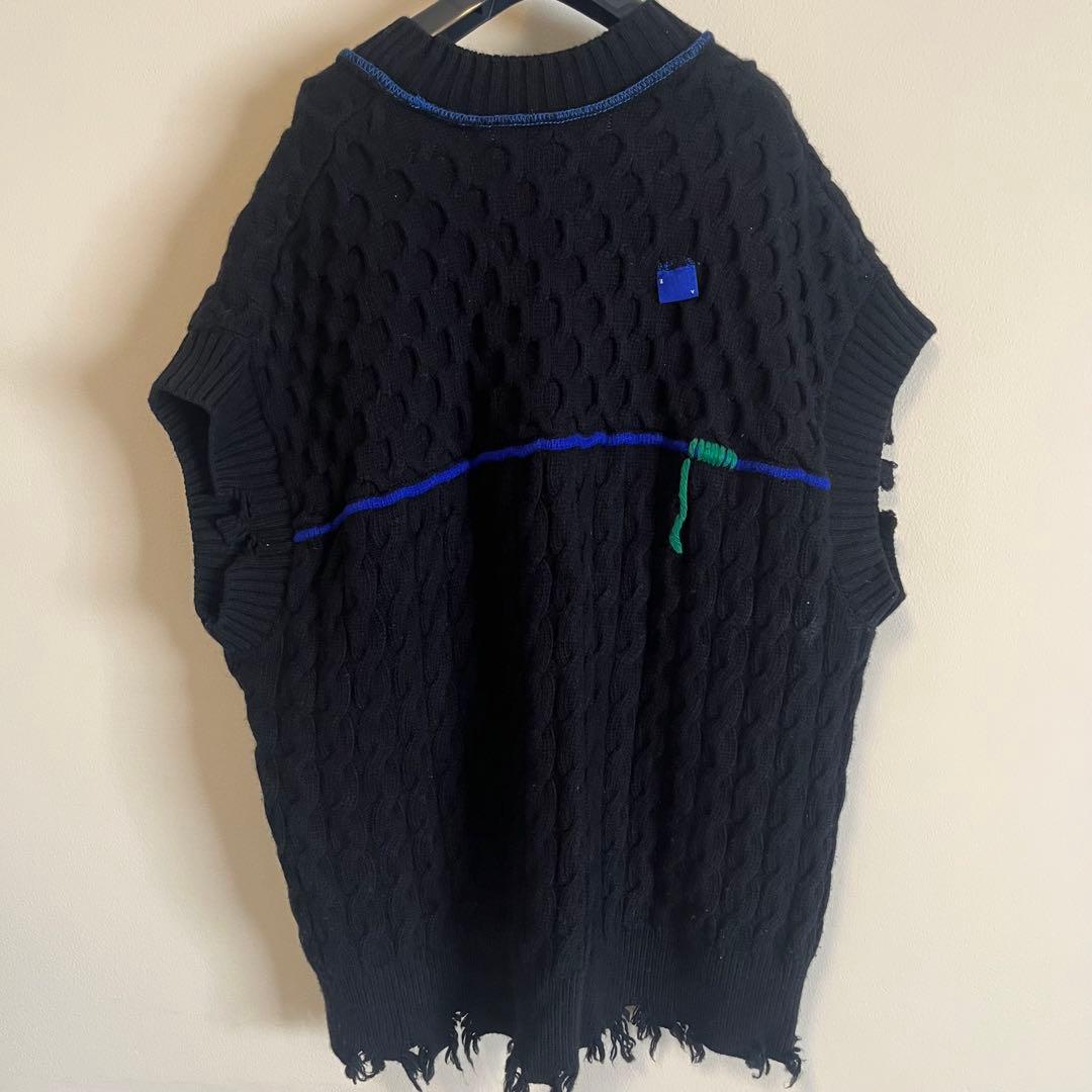 ZARA Adererror ケーブルニットベスト S-M ブラック