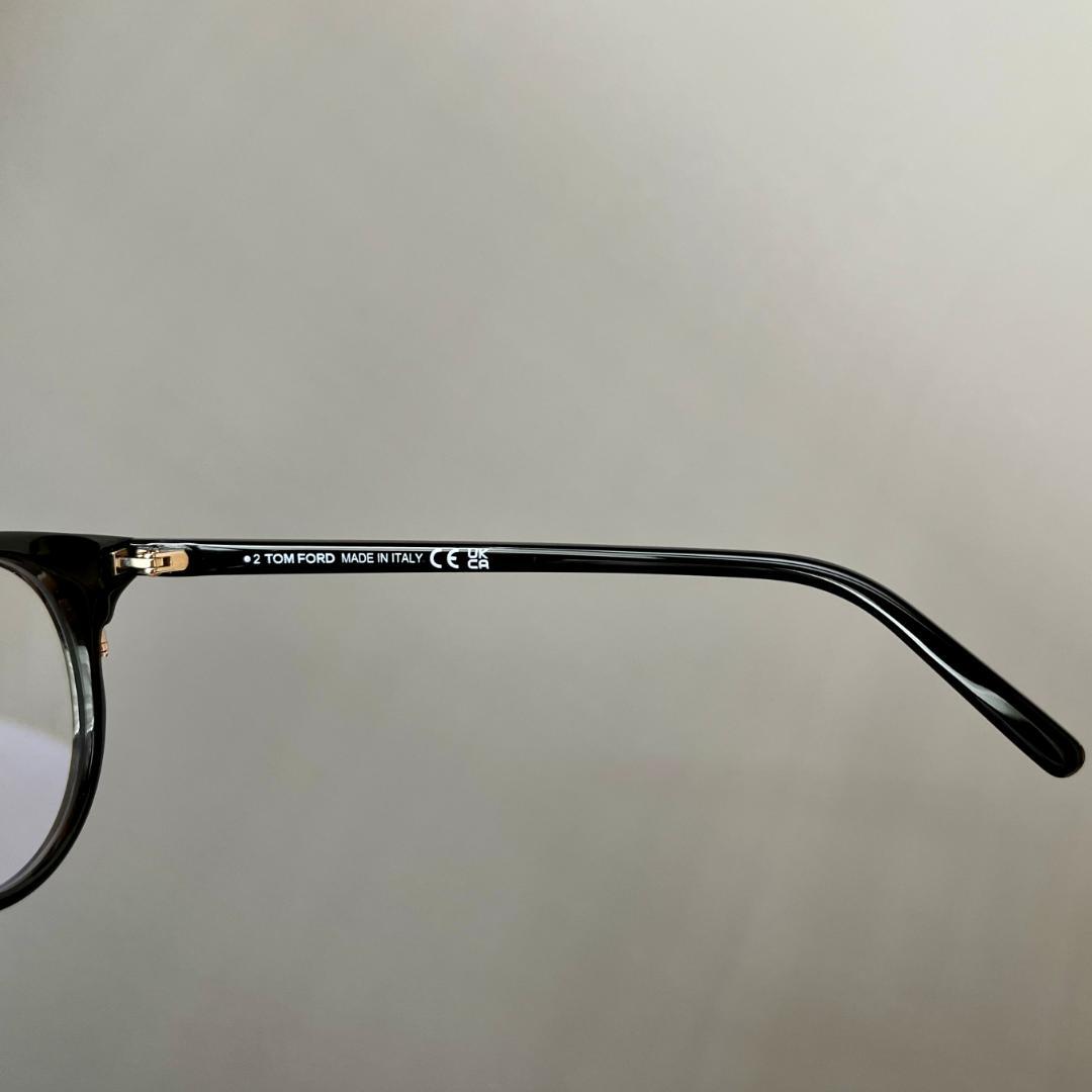 トムフォード メガネ ボストン アジアンフィット 黒 金 ブラック ゴールド