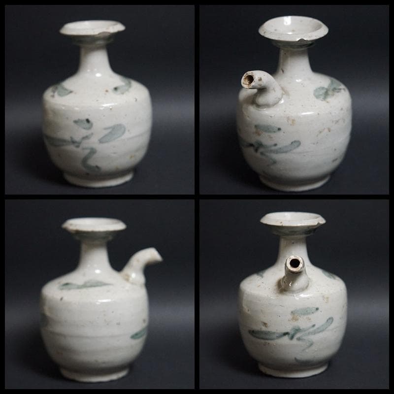 明時代 古染付水注 浄瓶★時代物★