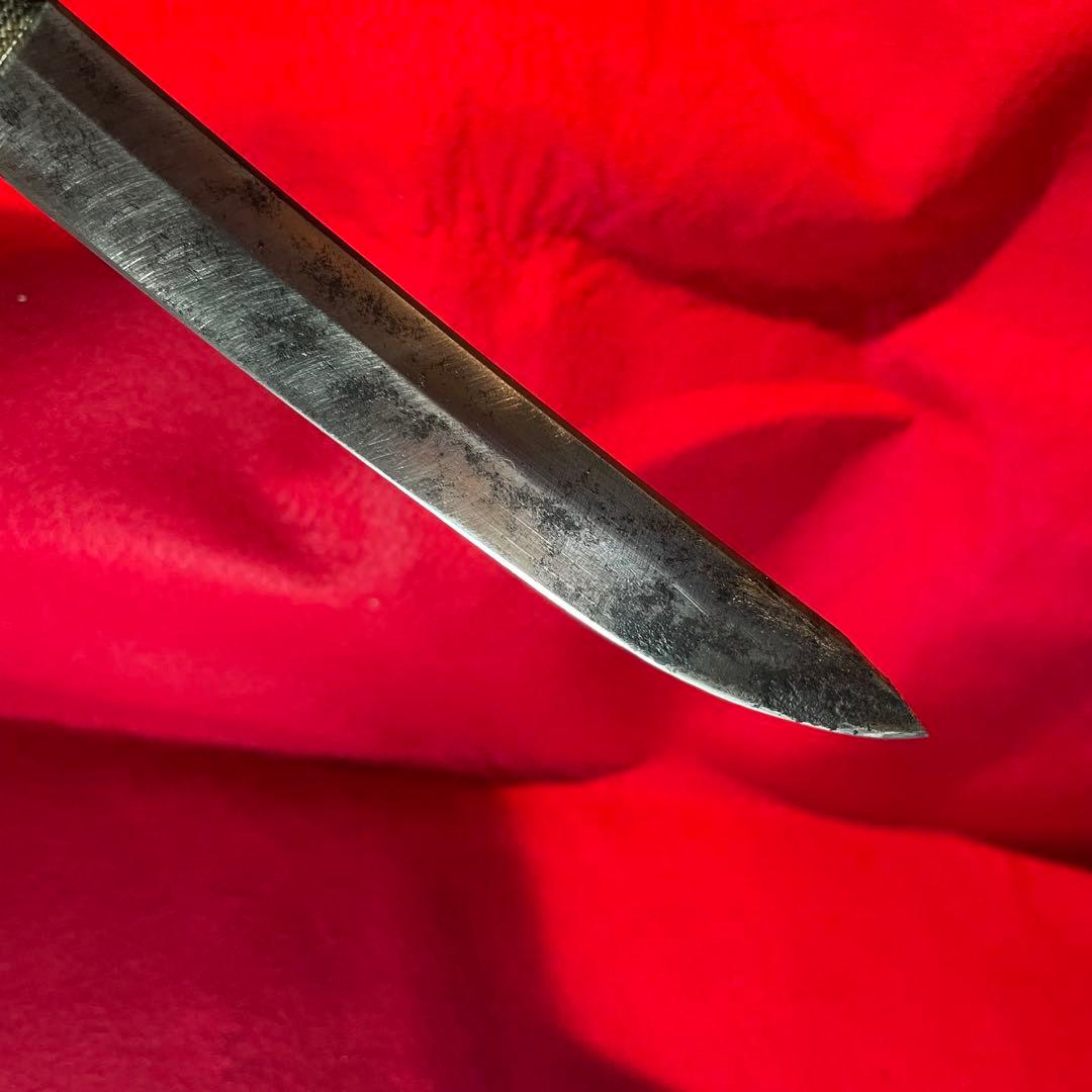 日本刀　残欠　ナイフ　⑥ 古刀　脇差　切先　フルタング　バトニング　アウトドア