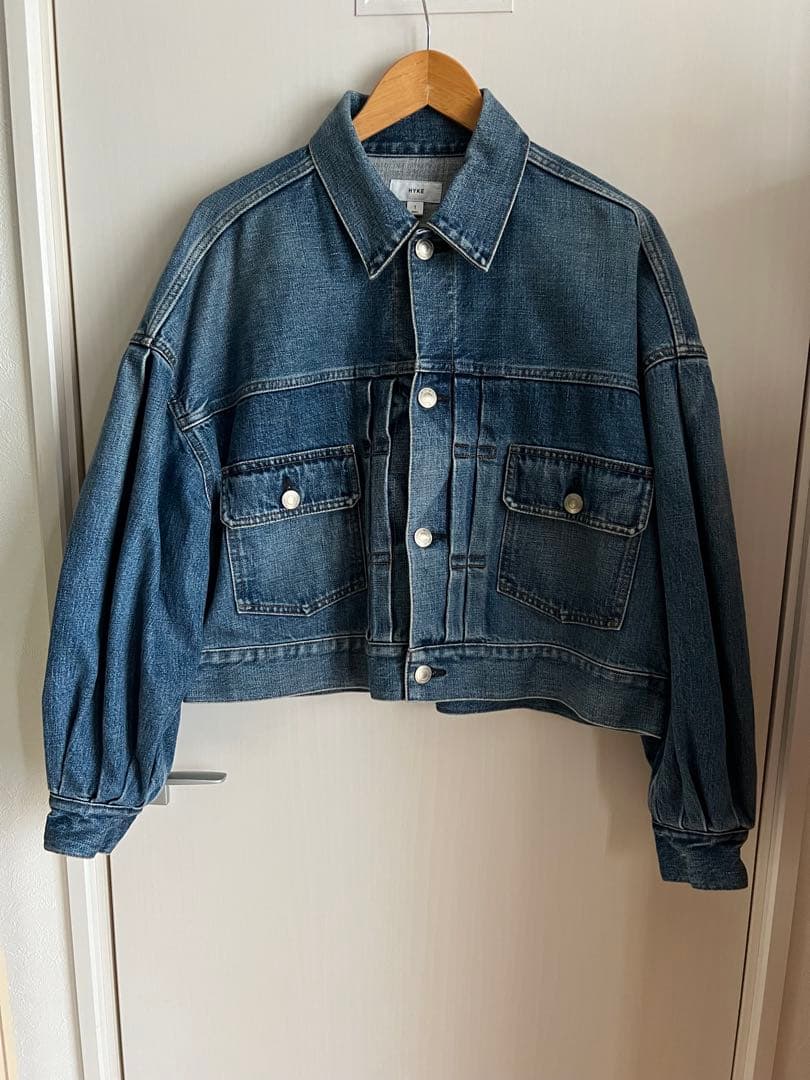 hyke 2024 バルーンスリーブ デニムジャケット サイズ1