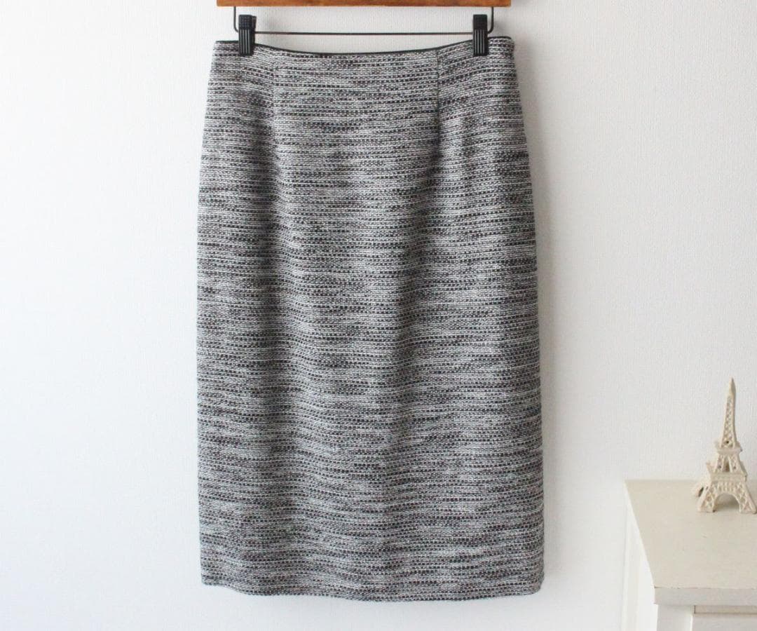 新品オペークドットクリップ　ツイード ジャケット＆スカート セットアップ 38M