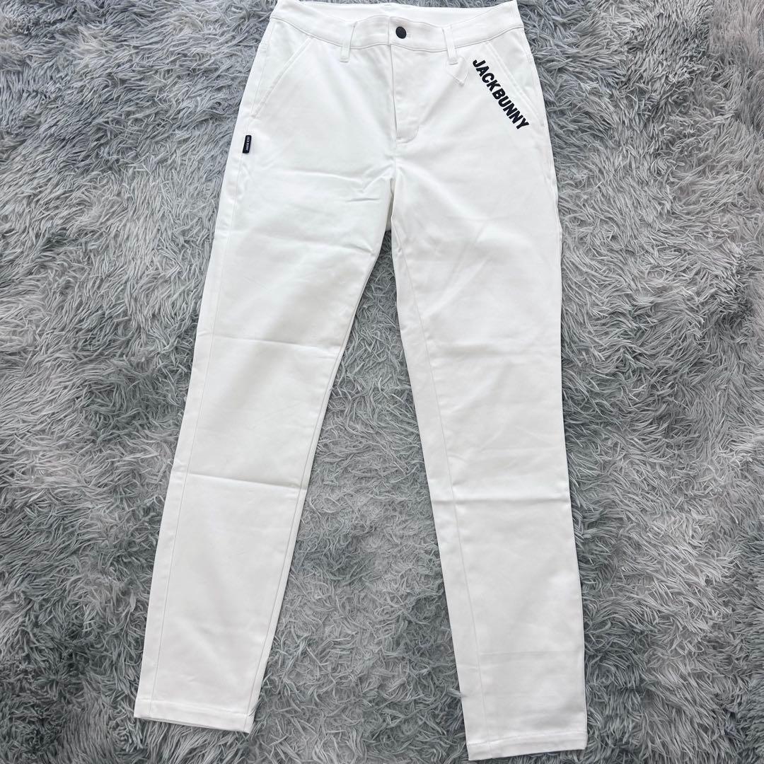 新品　ジャックバニー　パンツ　裏起毛　ストレッチ　ホワイト　サイズ1