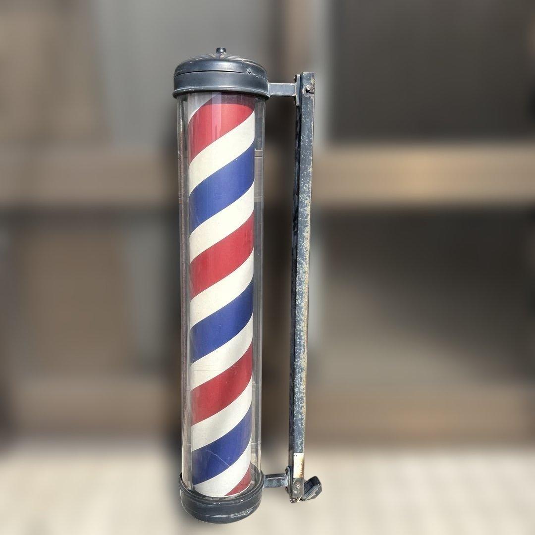 【レトロ】理髪店　床屋　サインポール