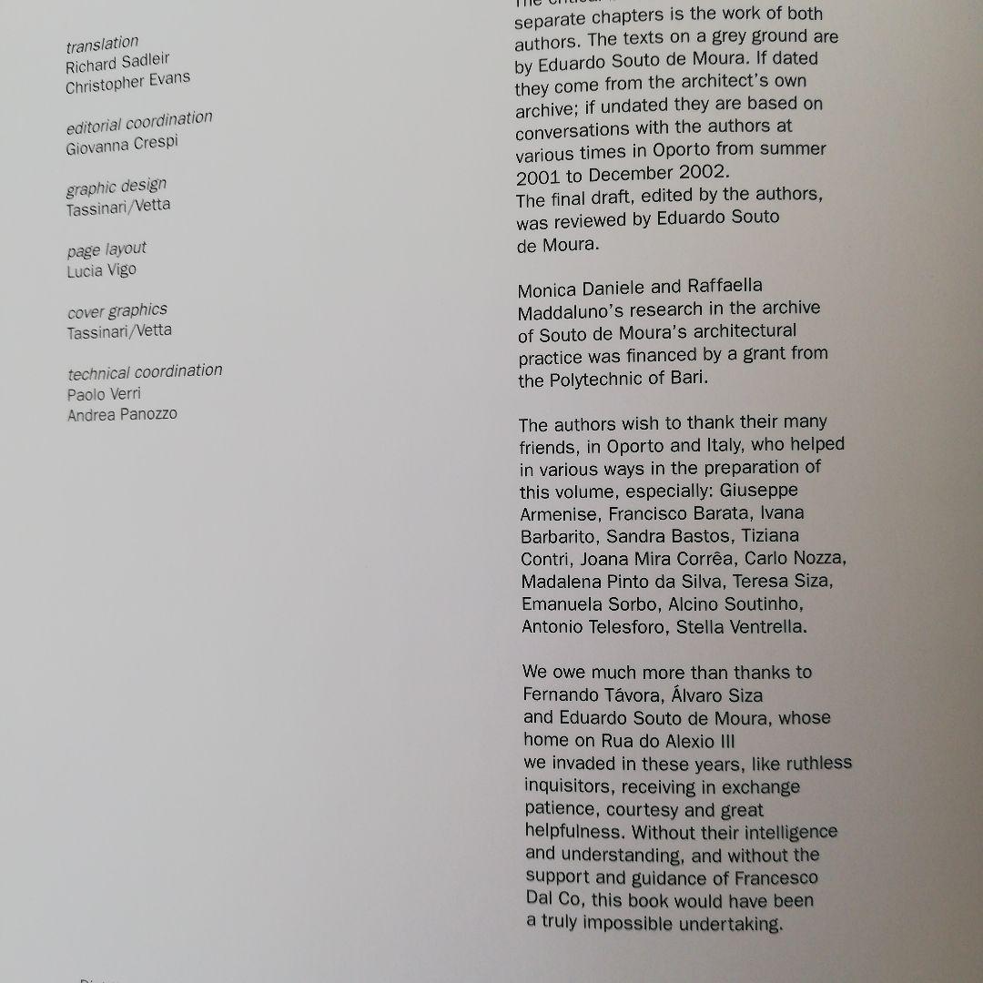 EDUARDO SOUTO DE MOURA 洋書