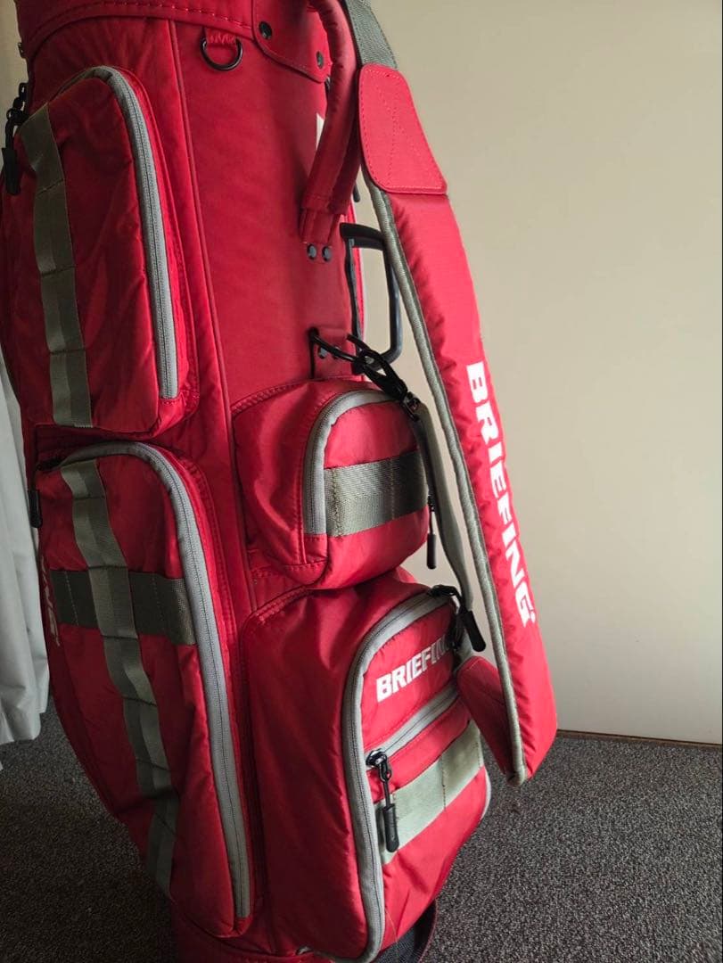 BRIEFING レッド ゴルフバッグ