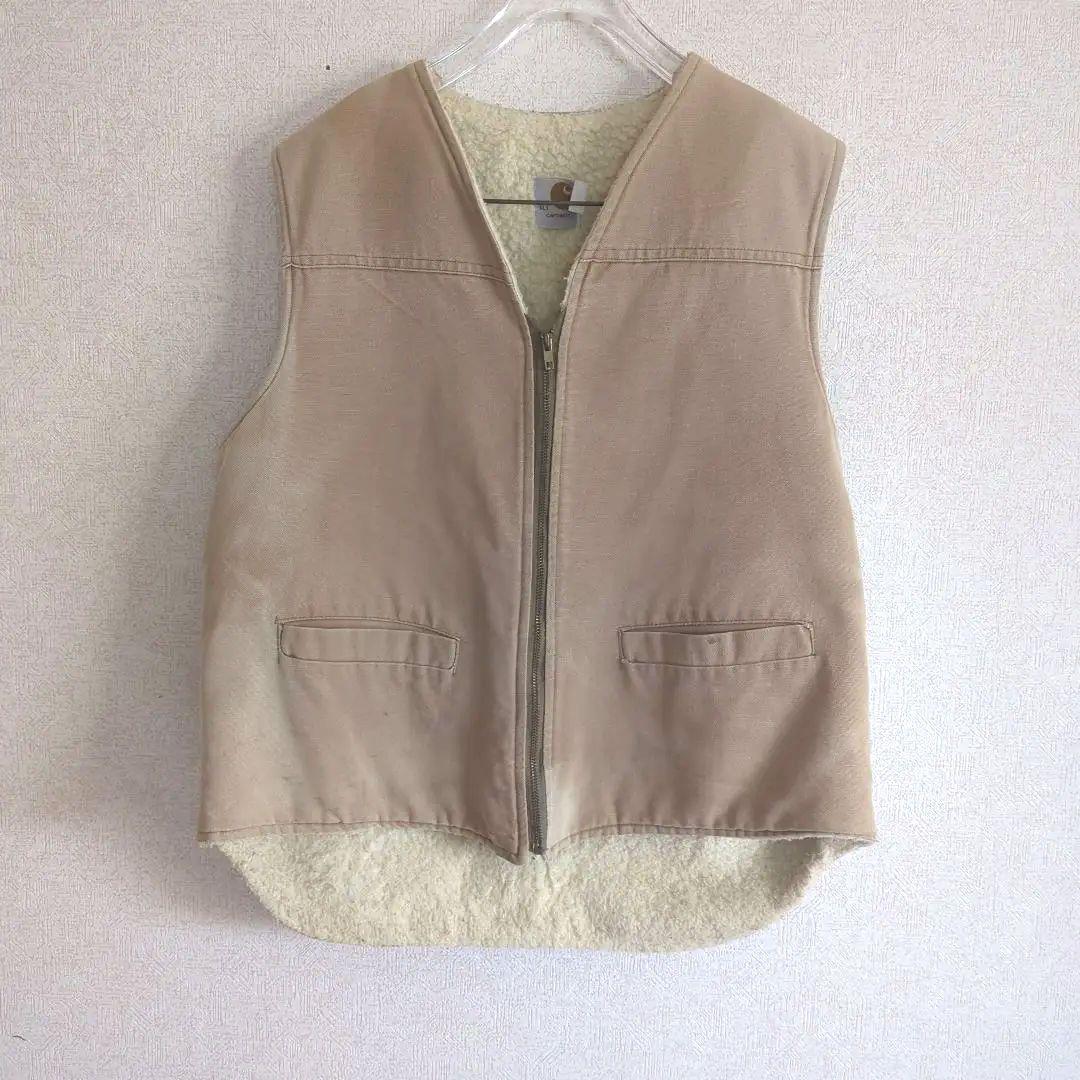 Carhartt 70s USA製 Vintageダックベスト 裏ボアXL
