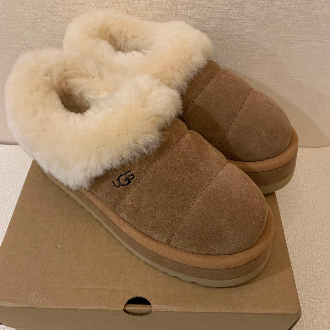 UGG ムートンブーツ 栗色 24cm 厚底 ブラウン ムートンブーツ