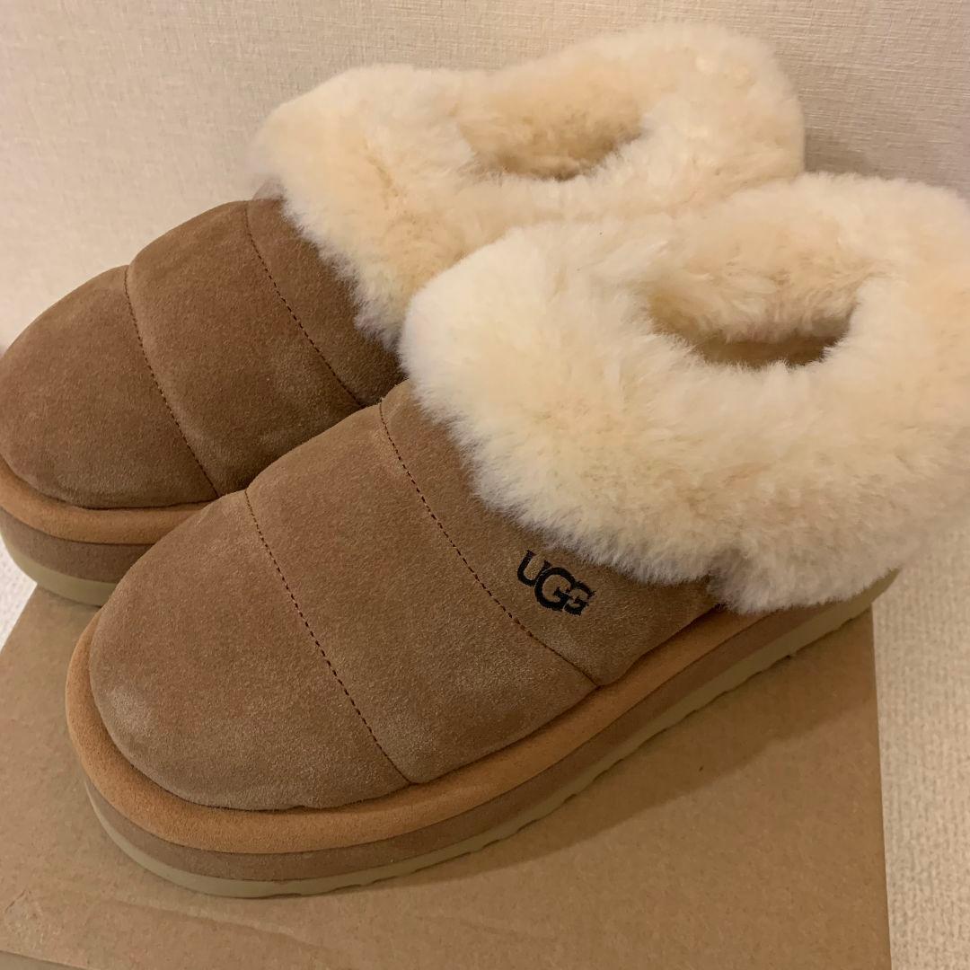 UGG ムートンブーツ 栗色 24cm 厚底 ブラウン ムートンブーツ