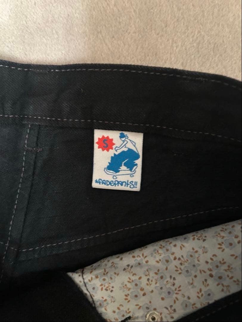 パンツ fadepants black baggy denim