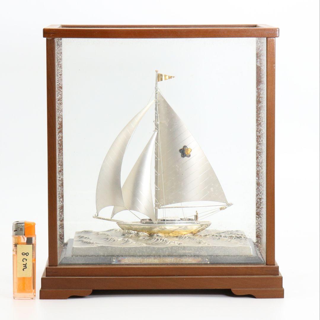 銀製刻印 銀製 シルバー 帆船 ヨット 約100g　V367　GK1