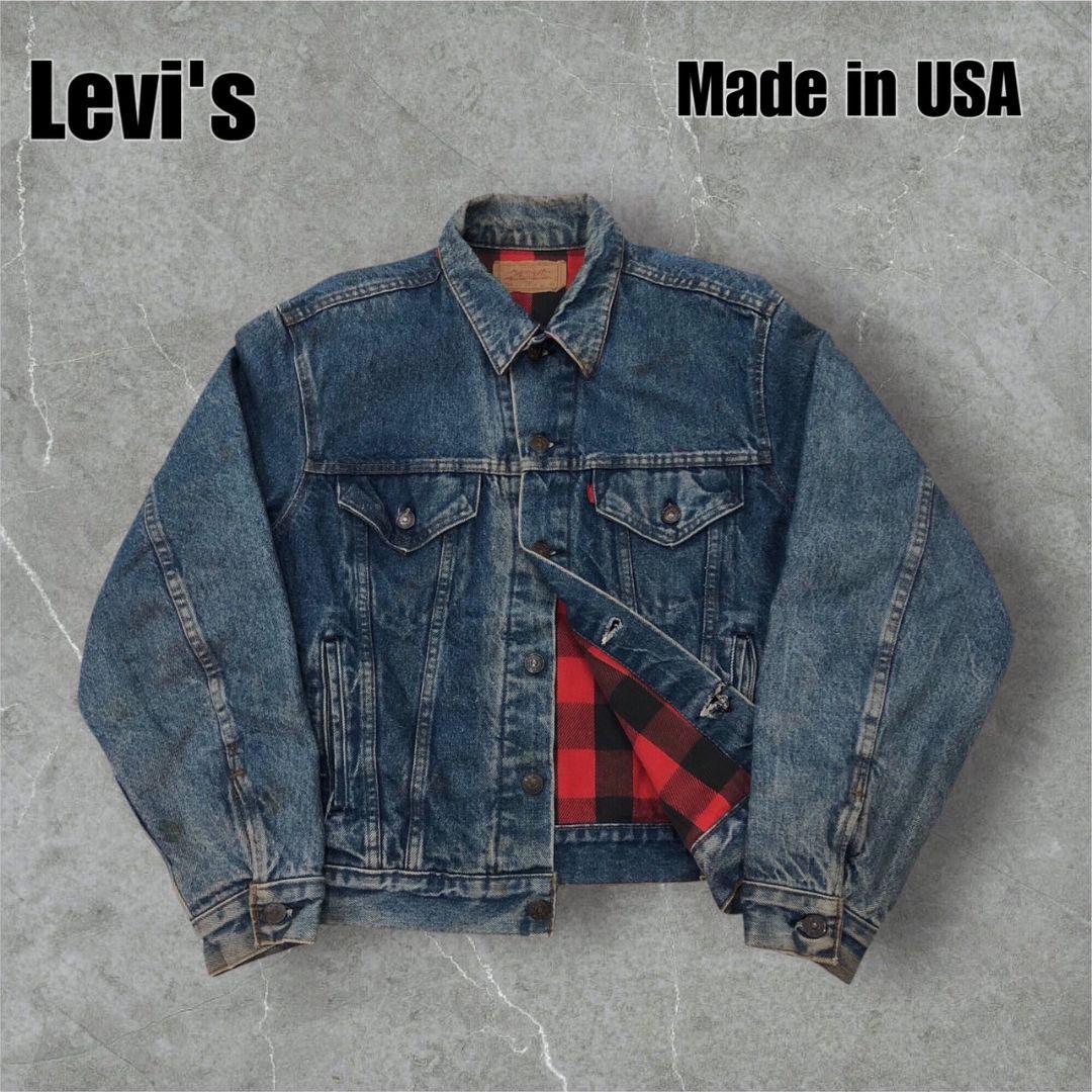 鬼フェードUSA製80sLevi'sリーバイスデニムジャケットGジャン70505