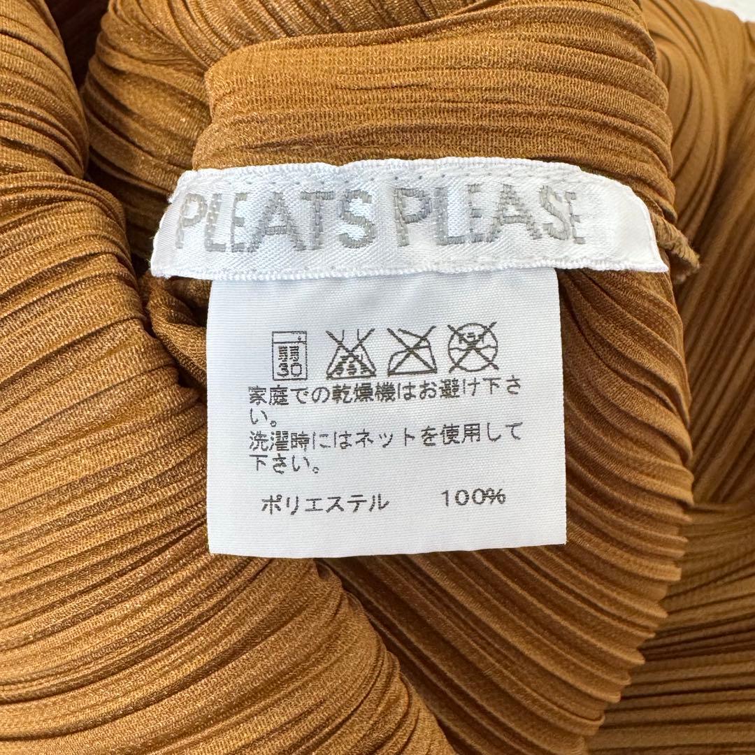 美品✨PLEATS PLEASE プリーツ　チュニック　ブラウン　サイズ3