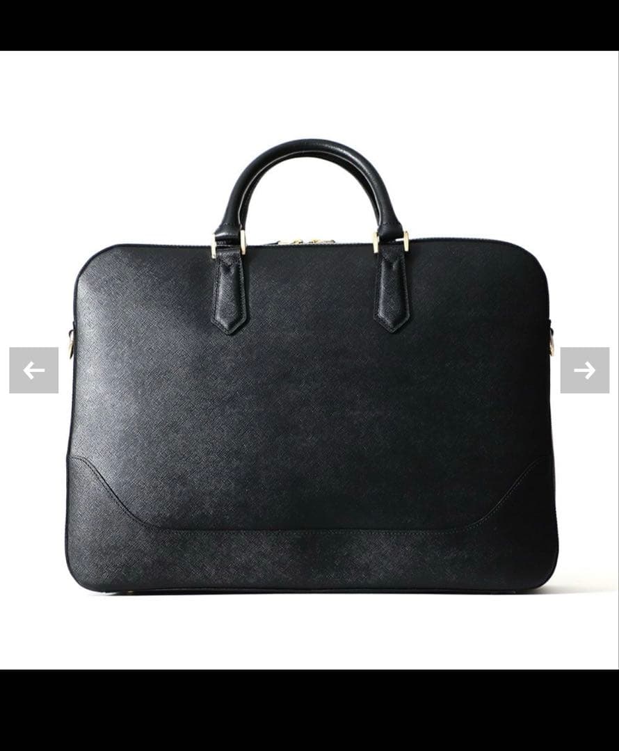 PELLE MORBIDA キャピターノ　ブリーフバッグ　2室タイプBLACK
