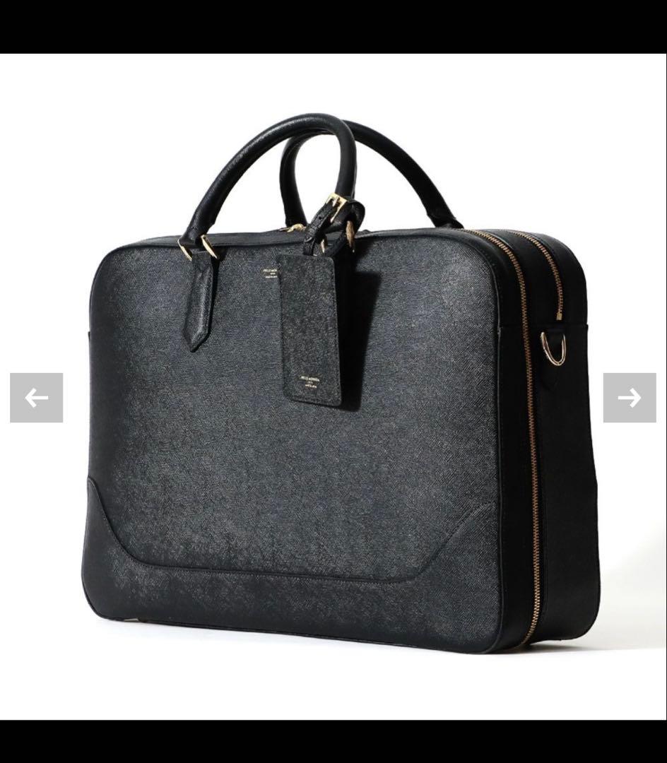 PELLE MORBIDA キャピターノ　ブリーフバッグ　2室タイプBLACK
