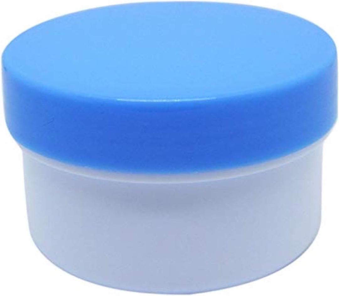 送料無料　軟膏容器　プラ壺A-5号 キャップ青