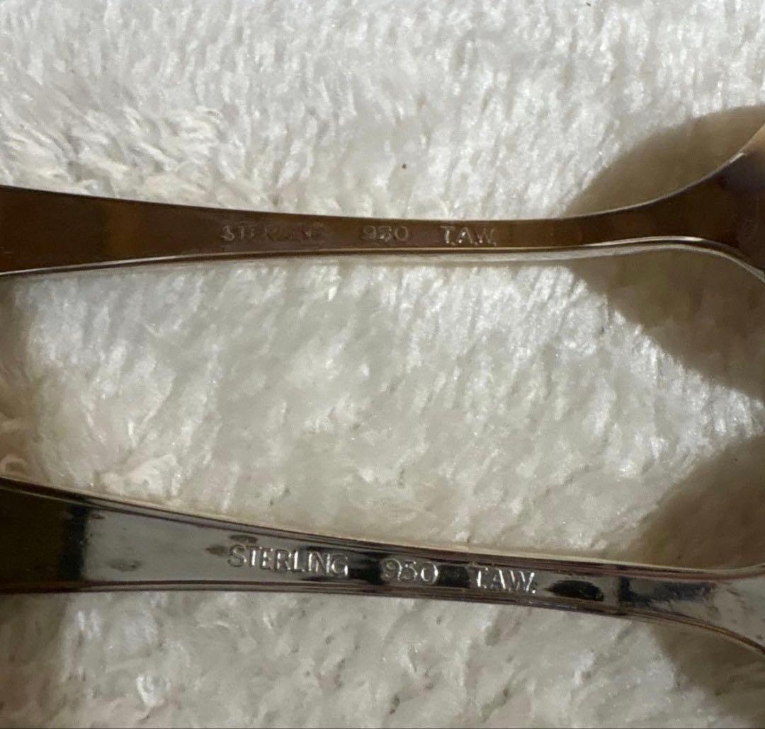 スターリングシルバー スプーン 2本セット950刻印あり