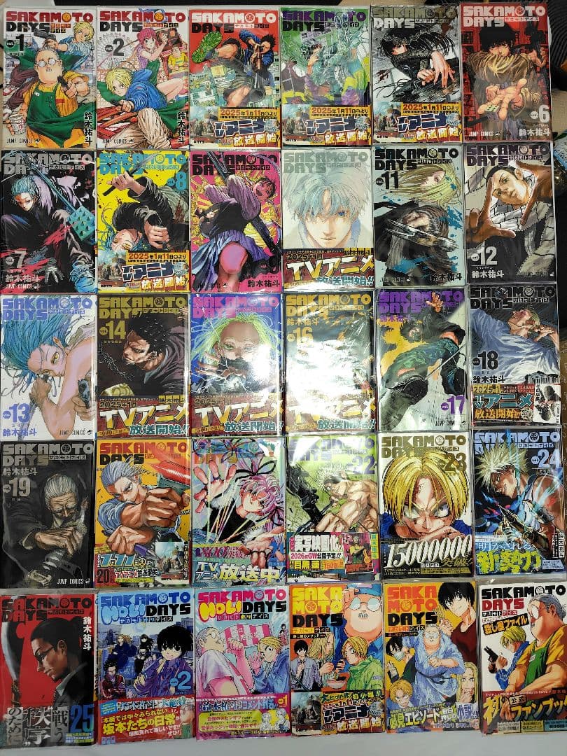 サカモトデイズ1〜25巻セット　小説2冊　サカモトホリデイズ2冊　殺し屋ファイル