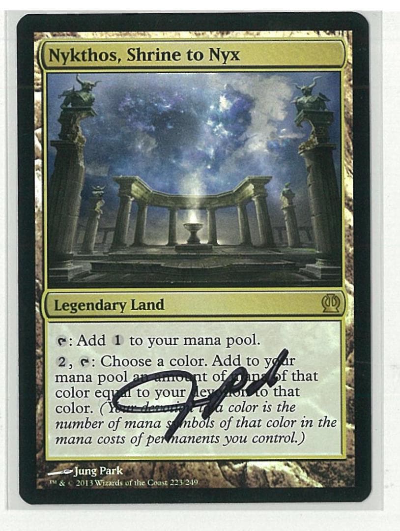 Nykthos, Shrine to Nyx Foil サインド Sign