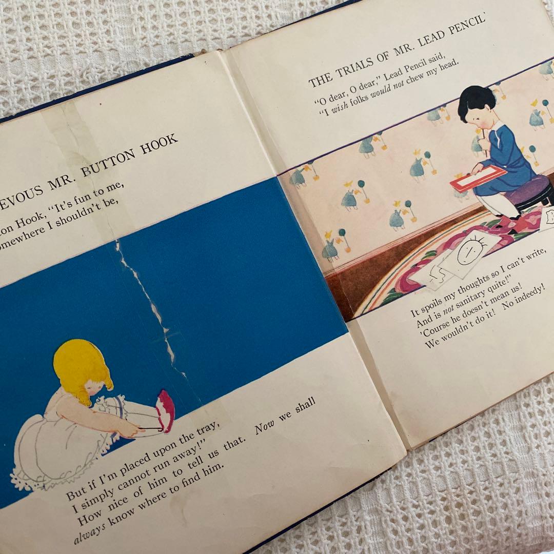 【希少】1924年 アメリカの可愛い絵本  エリザベスゴードン ビスクドール