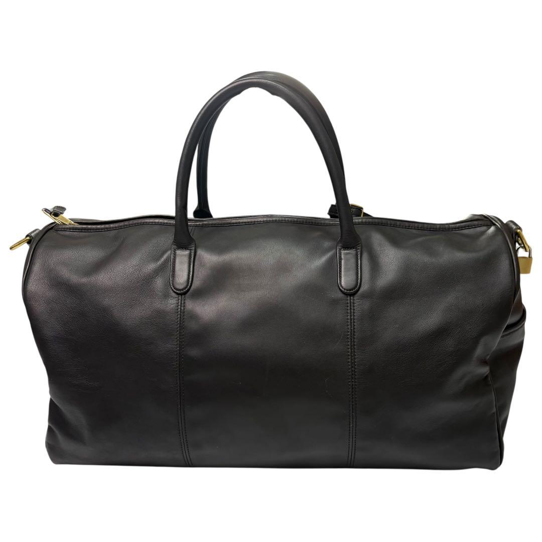 美品✨ オールドコーチ ボストンバッグ 2way レザー ブラック 鍵 南京錠