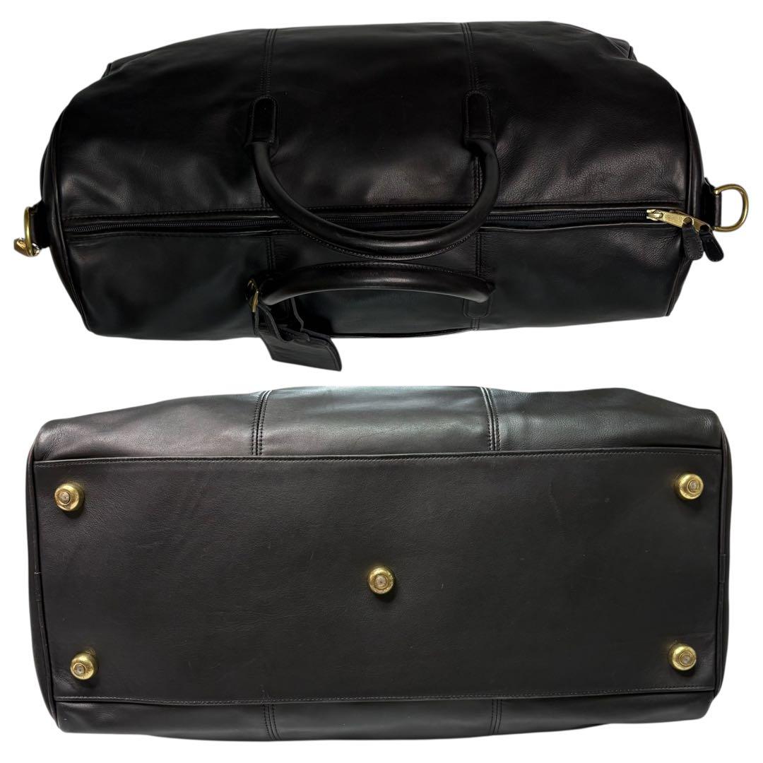 美品✨ オールドコーチ ボストンバッグ 2way レザー ブラック 鍵 南京錠